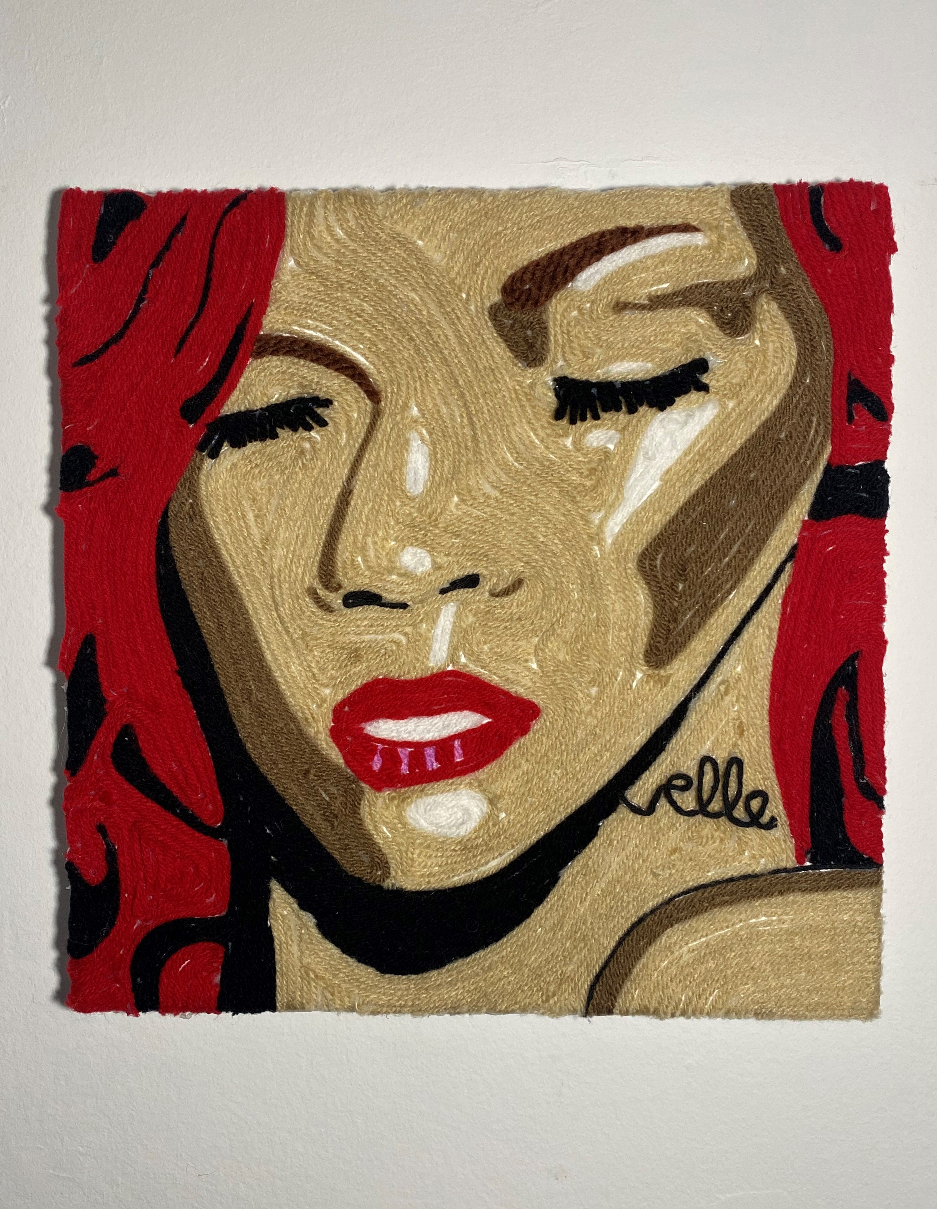 Rihanna - Loud - Yarn Painting