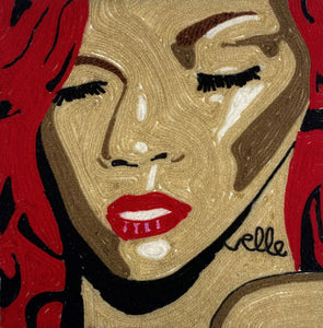 Rihanna - Loud - Yarn Painting